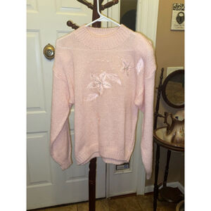 Women's Shenanigans Pink Floral Sweater Size M
